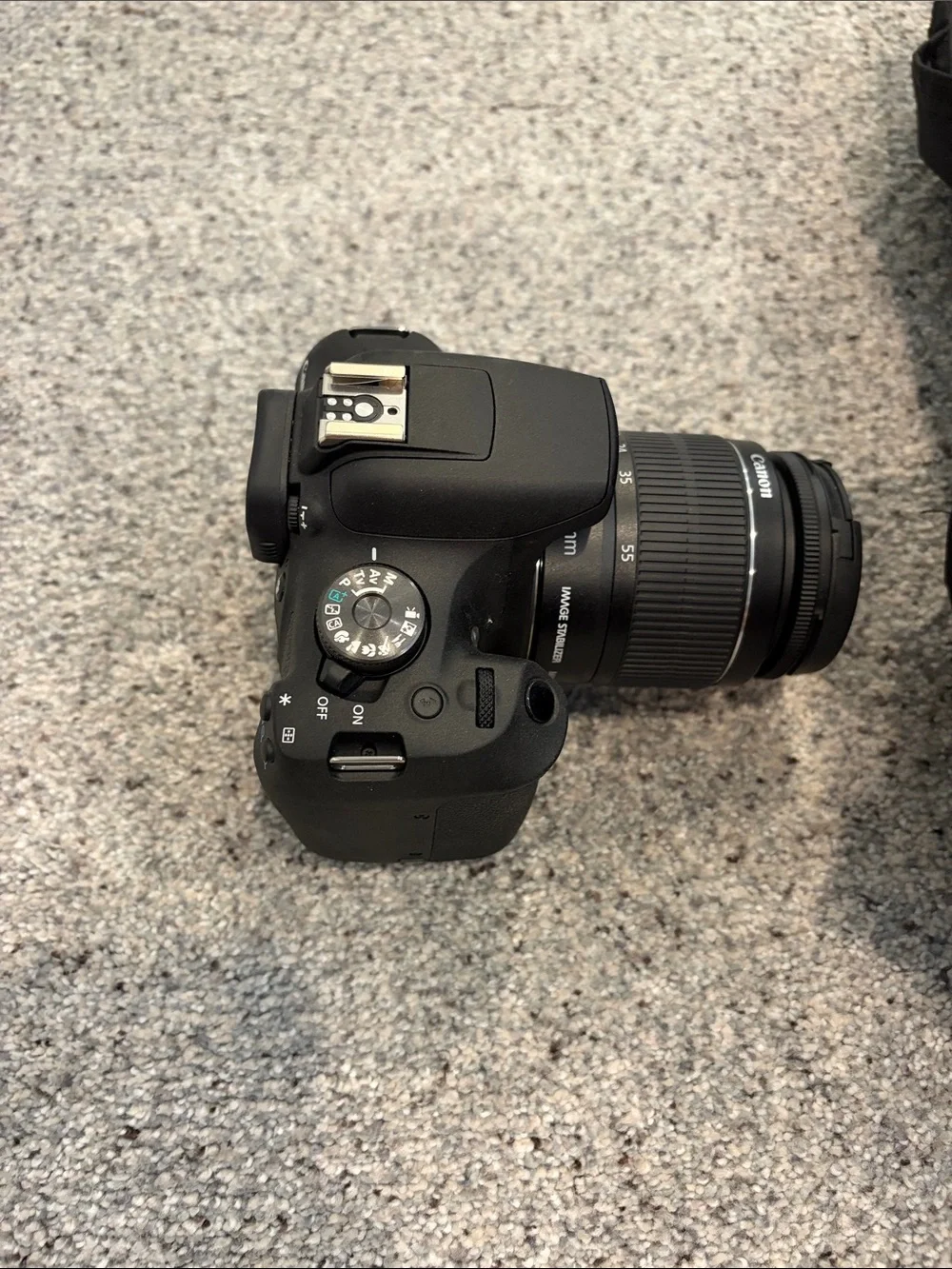 Canon Black EOS Rebel T7 with 18-55 MM Kit Lens